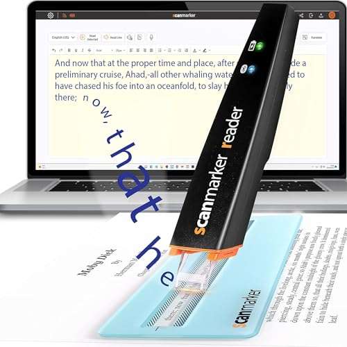 Scanmarker Reader | OCR Reading Pen | Assistive Tool for Dyslexia and Learning Difficulties | Windows, Mac, Chromebook, iOS & Android (Black, Scanmarker Reader) 1