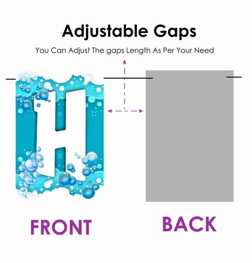 Partyzon Bubbles and Water Theme Happy Birthday Kids Banner for Birthday Decoration Backdrop and Theme Party with Ribbon 5