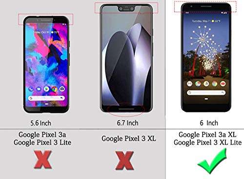 Sucnakp for Pixel 3a XL Case,Google Pixel 3a XL TPU Shock Absorption Cell Phone Cases Technology Raised Bezels Protective Cover for Pixel 3 a XL Phone（TPU Blue） 2