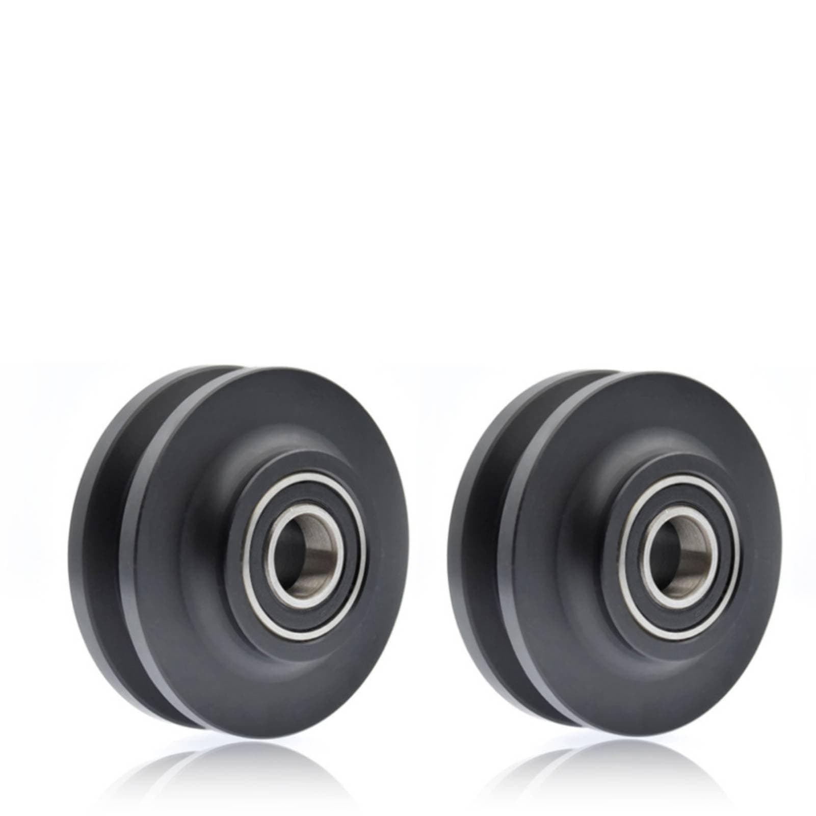 Gsycle 2PCS Sliding Barn Door Wheel, Barn Door Sliding Roller Wheel Heavy Duty Cabinet Window Pulley Roller Sliding Gate Roller for DIY Barn Door 1