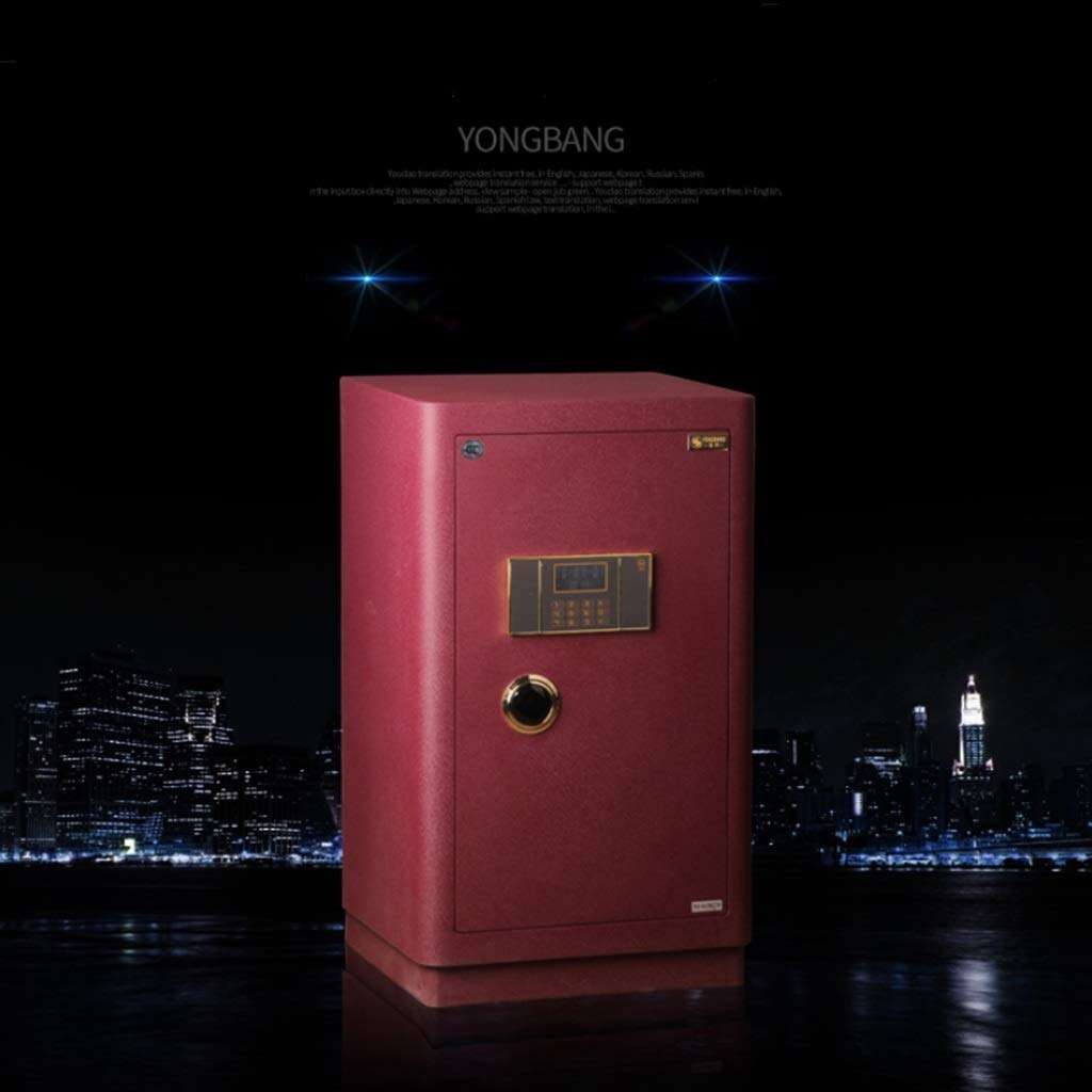 WANGJUNXIU Large Safes, 80CM High Security Electronic Digital Safe All Steel Study Bedroom Password Safes, Cash Box Hotel, Office Private Filing Cabinet Fireproof Deposit Box Safe Box 5
