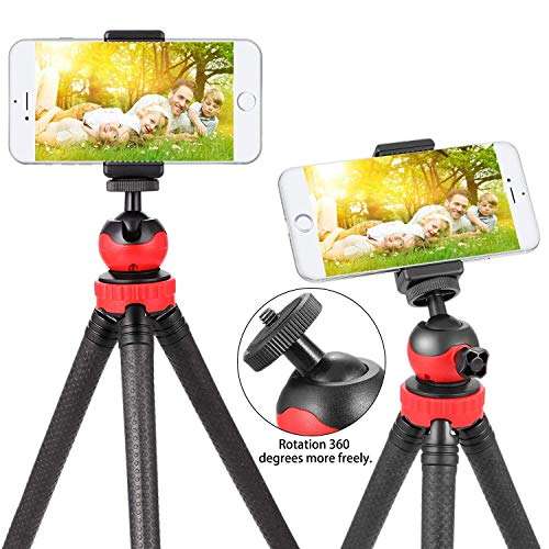 Yantralay 360° Rotatable Ball Head Flexible Gorillapod Tripod - Lightweight & Portable Tripod for DSLR, Action Camera & Smartphones with Mobile Attachment - Black 4