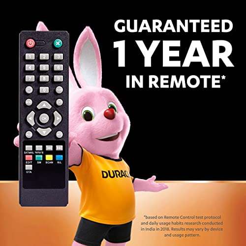 Duracell Alkaline AA Batteries, Pack of 4 4