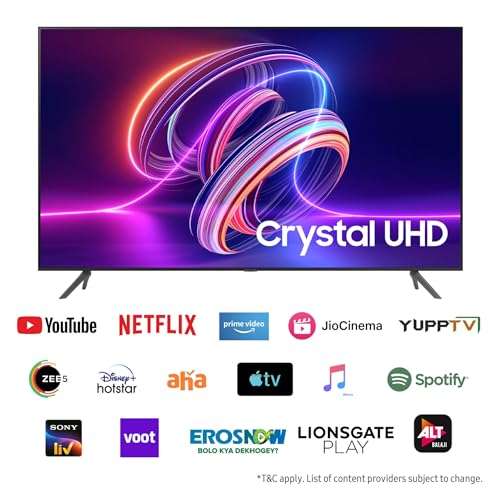 Samsung 163 cm (65 Inches) Crystal Vision 4K Ultra HD Smart LED TV UA65CUE70AKLXL (Titan Gray) 3