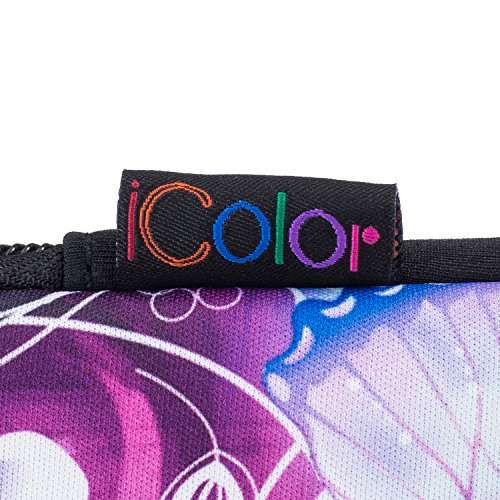 iColor Purple Butterfly Universal Portable USB Flash Drive Case Bag/Electronic Accessories Organizer Holder/Hard Drive Case Bag USB-12 4