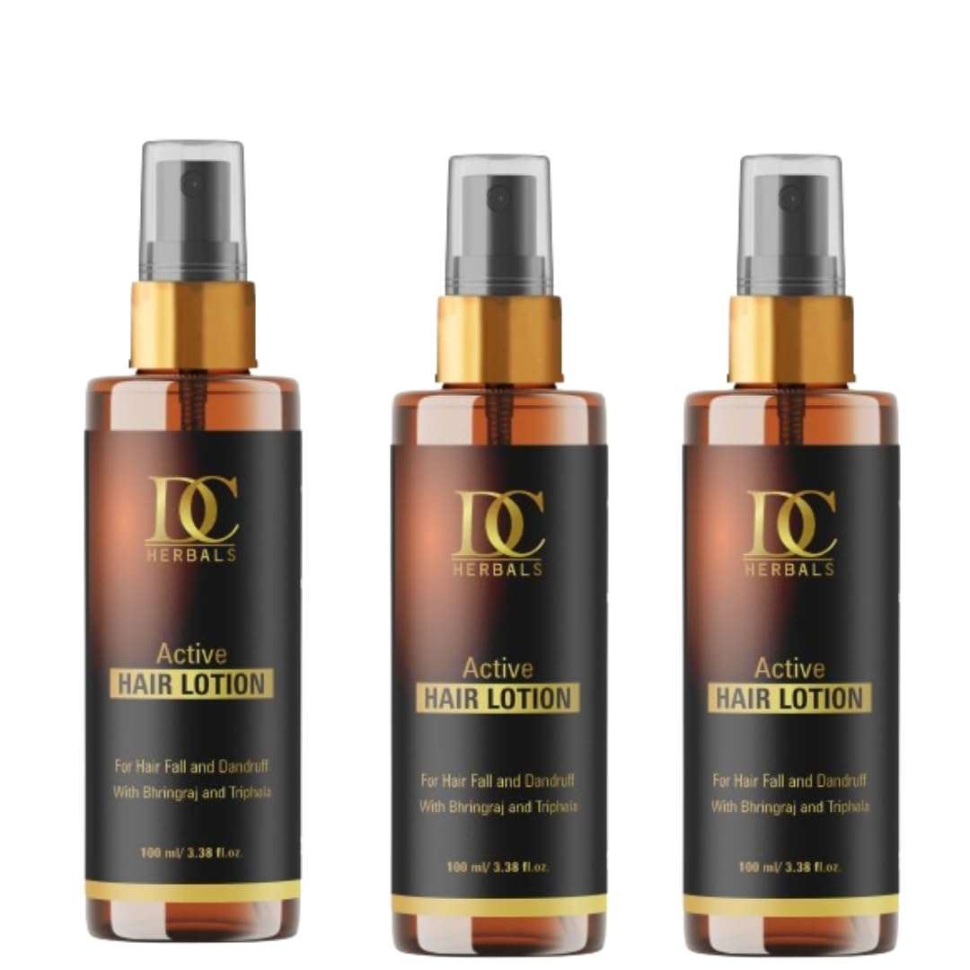 DEEPTI COSMO & HERBALS Hair Lotion for Men And Women Reducing Danhdruff | Hairfall | With Bringraj Ark,Triphala Ark,Amla Ark,Jatamasi Ark| 100Ml. (Pack of 3) 1
