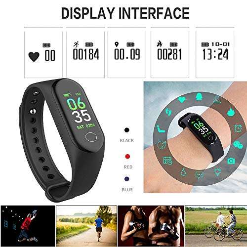 Exxelo Combo Pack of 2 Items - QC10 Sports Bluetooth Headset, Smart Fitness Activity Fitness Tracker Band (1 Year Warranty) 5