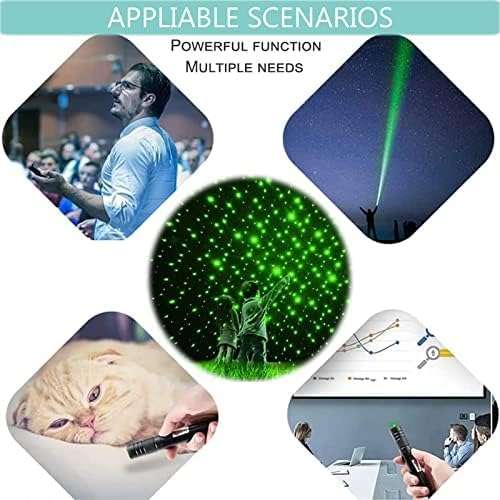 COOLCOLD Laser Light | USB Rechargeable Green, Laser Pointer | Long-Range, Laser Light Powerful | for Party, Disco Light Adjustable Mode, 2000m Handheld Laser Pen, Suitable for Camping, Hiking 5