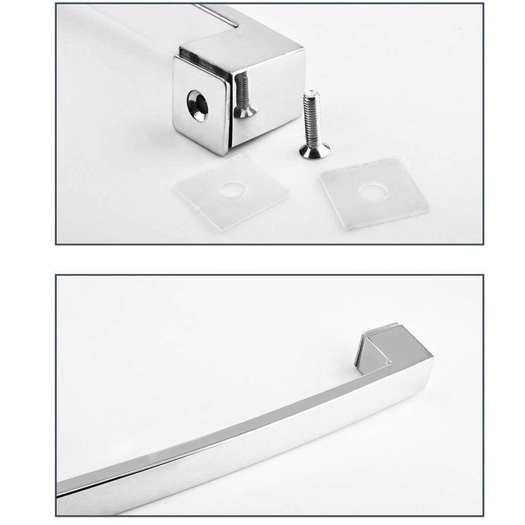 Bathroom Handle Suitable For Family/residential/hotel/clubhouse, Stainless Steel Glass Door Door Hardware Door Handle (Color : Black, Size : Hole spacing 425mm) 5