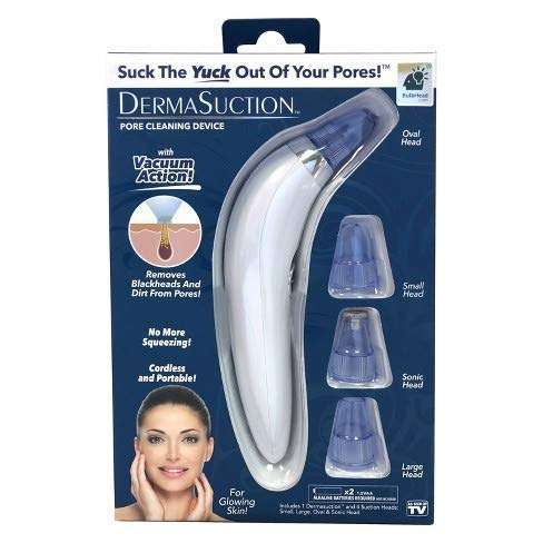 SARJUDAS ENTERPRISE Electric Microdermabrasion Derma Suction Blackhead Cleaning Remover Vacuum Tool Machine for Pimple Sucker and Facial Cleanser Device for Pores Acne Nose Skin (White) 3