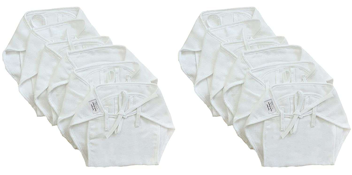 TEDDYIFY Langot for New Born Baby, Washable, Reusable, Cotton Cloth, U-Shape Essential for Newborn (U-Shape White Cotton)
