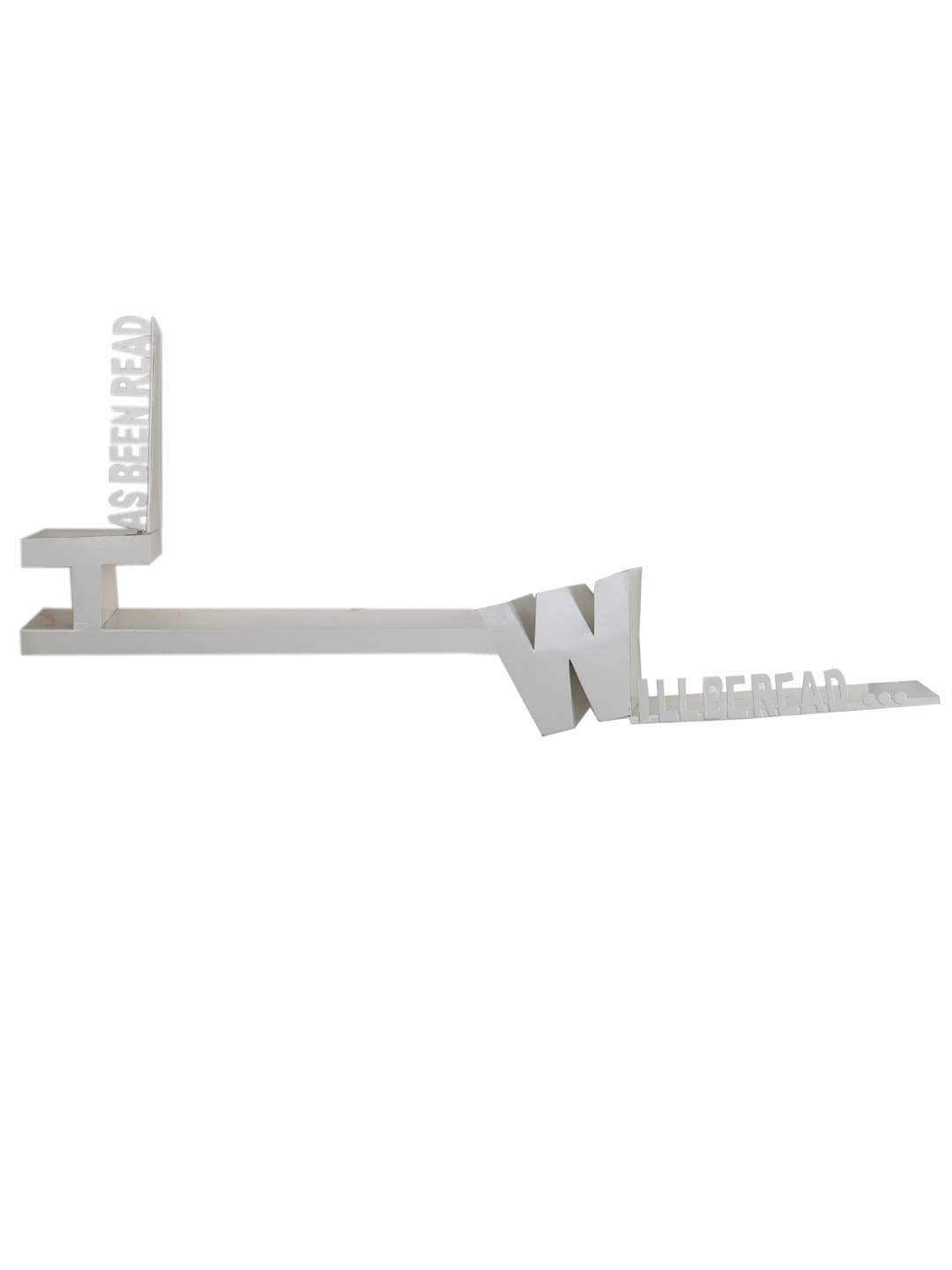 Home Sparkle Long Shelf Mild Steel (White) 1