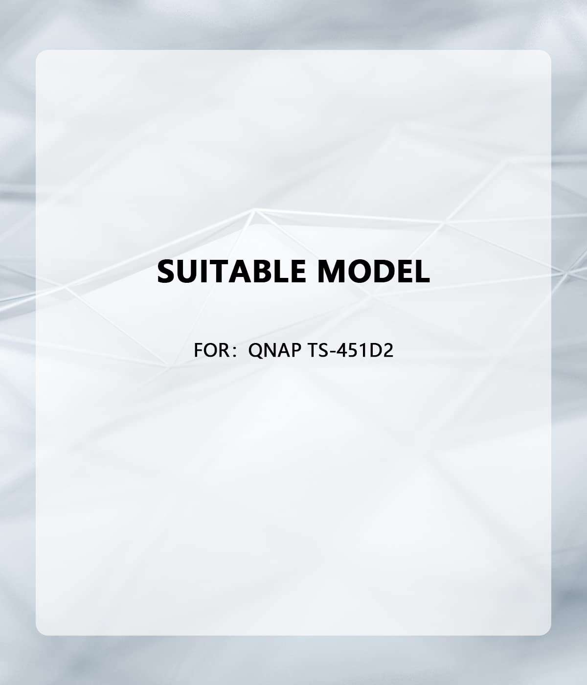 ADJNPCY Dust Filter for NAS QNAP TS-451D2 TR-004 Dustproof PVC Cover - Black 6