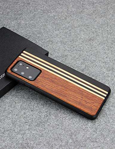 YFWOOD Samsung Galaxy S20 Plus Wood Case, Unique Wooden Phone Case for Samsung Galaxy S20 Plus 5G, Shockproof Drop Proof Bumper Protection Cover for Galaxy S20 Plus 3