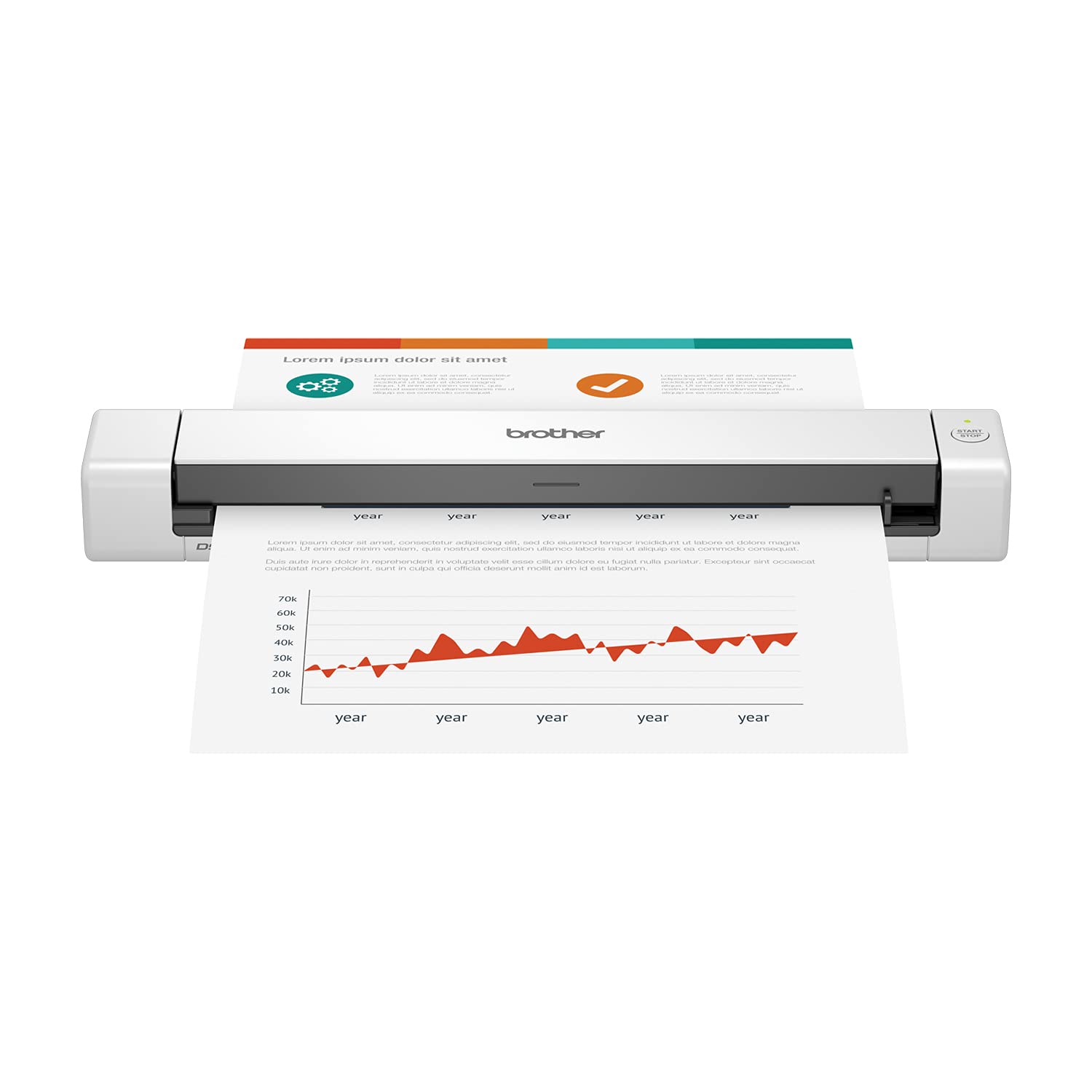 Brother DS-640 Compact Mobile Document Scanner, () 1
