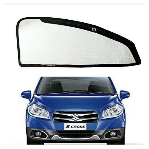 Commander Car Sun Shade with Zipper for Maruti Suzuki S-Cross (Set of 4, Black) 1