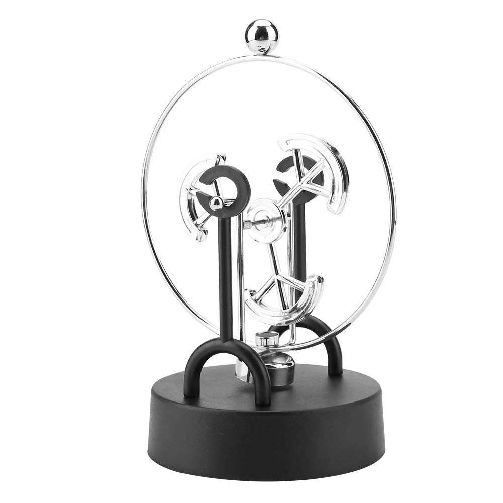 Yuecoom Perpetual Motion Model Decor, Permanent Movement Science Interior Decorative, Electronic Shake Wiggle Device Perpetual Motion Swinging Kinetic Art Craft Decoration(C203) 1