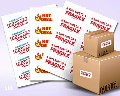 NextDayLabels – 4” x 2” Rectangular Sticker Labels for Printer - White Laser/Inkjet Printer Labels Return Address Labels Shipping Label Stickers (50 Sheets, 10 Per Sheet, 500 Labels) 4