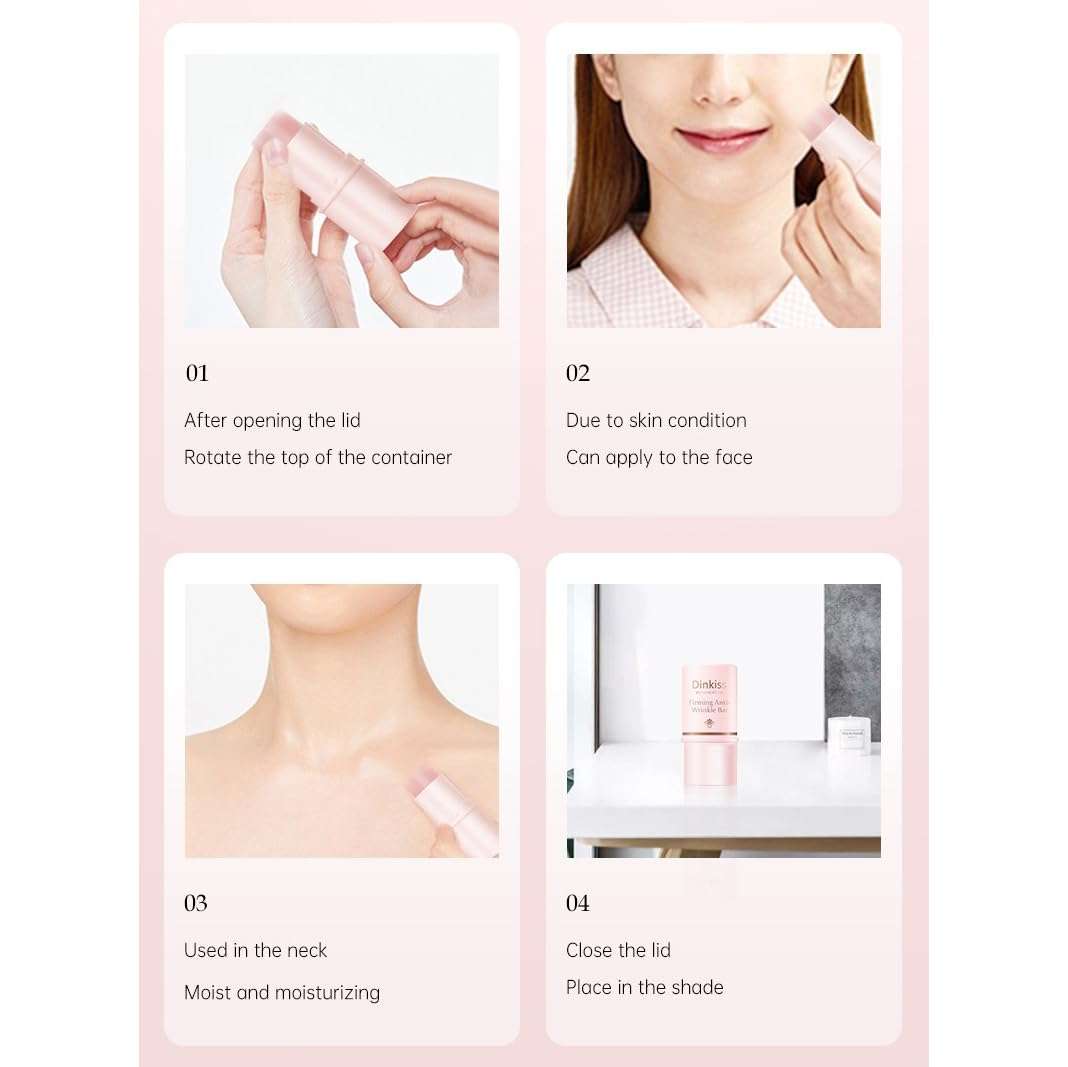 1 PC Tight and Fine Line Resistant Firming Collagen Bar Balm Stick, Hydrating Moisturizing smoothening Balm Stick for Face, Body and Hair, 3.5g / 0.19 OZ 6