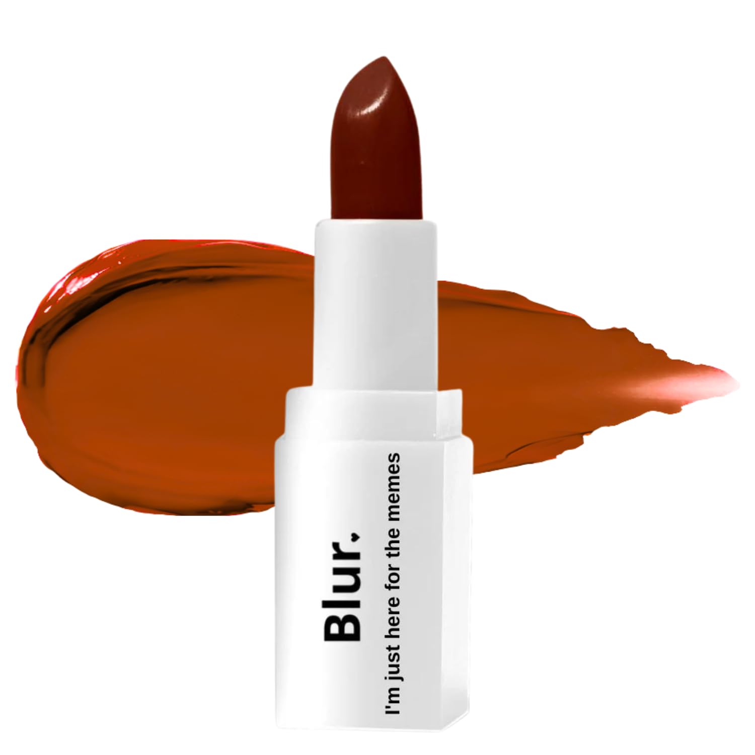 Blur India Creamy Deep Brown Lipstick|I'm Just Here For The Memes| All In 1 - Lipshade, Contour, Blush & Eyeshadow| Velvet Matte Formula|Super-Moisturizing, Hydrating, Long-Lasting | 20 ml