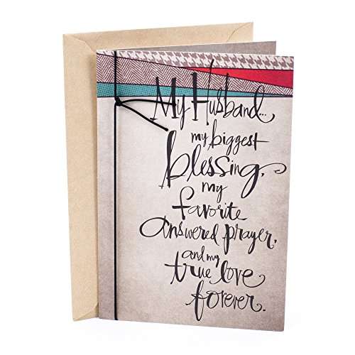 Hallmark Mahogany Birthday Greeting Card for Husband (Lettering Pattern)
