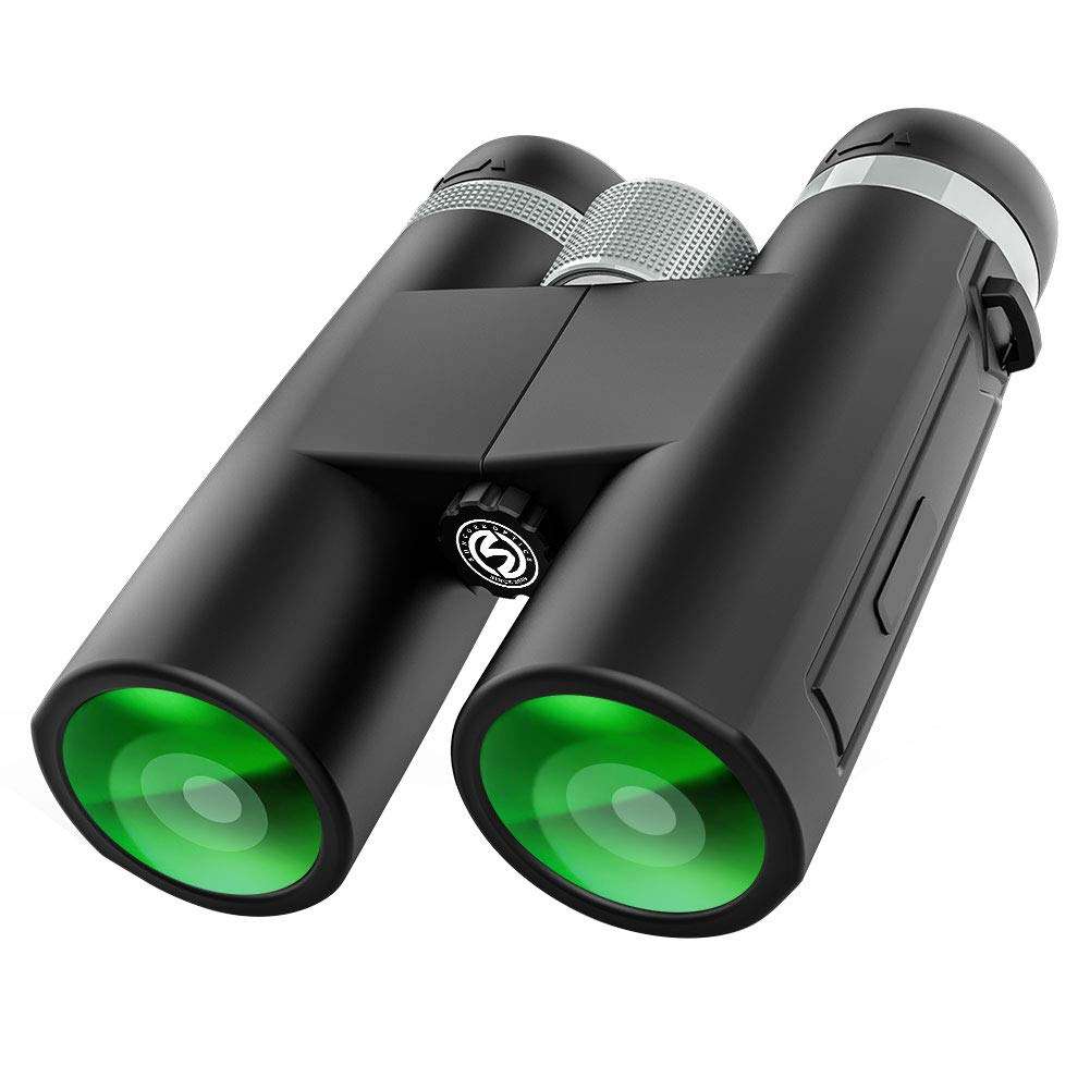 Vazussk 12x42 Binoculars for Adults BAK4 Prism FMC Lens HD Binoculars for Bird Watching Hunting Hiking with Smartphone Adapter Tripod 4