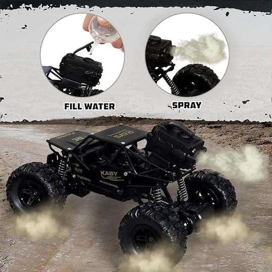 Umadiya Offroader 2Wd Rc Car High Speed | 5 Functions 1:18 RC Car with Smoke Fog | Styled as Rock Crawler Climbing Monster Truck | Rechargeable Remote Control Car for Kids (Multi-Color) 3