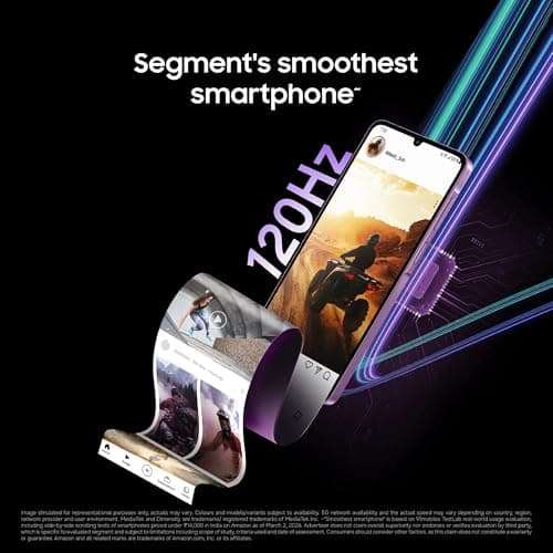 Samsung Galaxy M17e 5G Mobile (Vibe Violet, 4GB RAM, 128GB Storage) | Smoothest 120 Hz Refresh Rate| Monster 6000 mAh Battery | IP54 | 6 Gen OS Upgrades | AI | Gemini Live | Without Charger 3