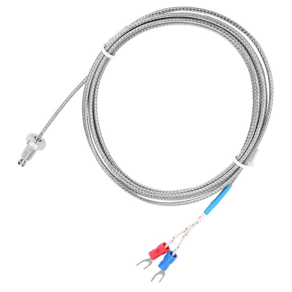 M6 Screw Fine Thread Type K Thermocouple Temperature Sensor Wire 0-400℃ (2 m) 5