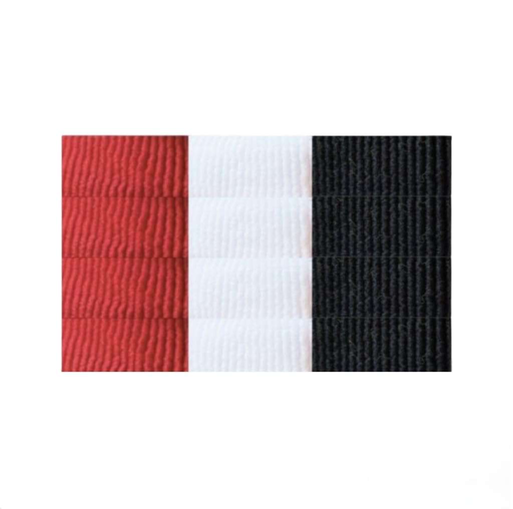 Jheel Fashion Stylish Jumbo Hair Ties Ponytail Holders Smooth Elastic Good Stretchable Jumbo Hair Rubber Bands For Womens & Girls Set of 12(Red white black) 1