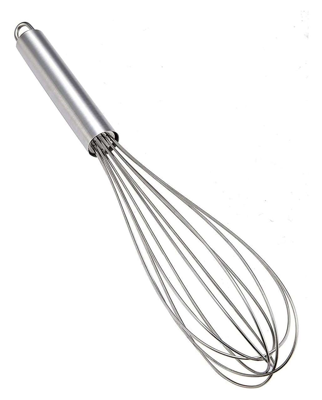 Premium Stainless Steel Manual Hand Whisk 20 cm | Balloon Wire Whisk for Mixing, Beating & Whipping | Egg, Cake Batter, Cream & Sauce Beater | Durable Kitchen Baking & Cooking Tool – Black 3