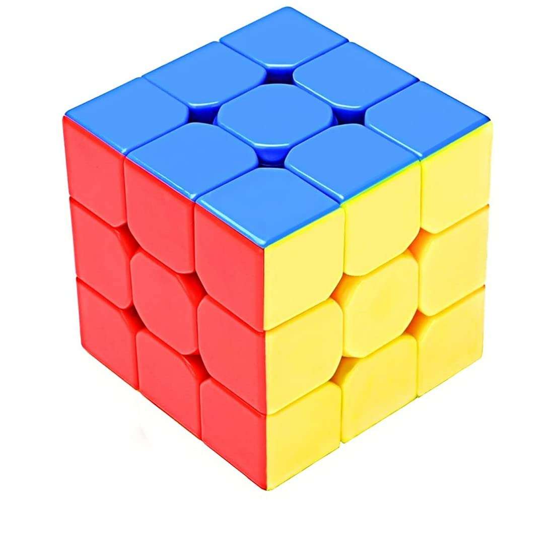 nikhareenterpeise Cubes 3x3 High Speed Sticker Less Magic Puzzle Cube Game Toy 1