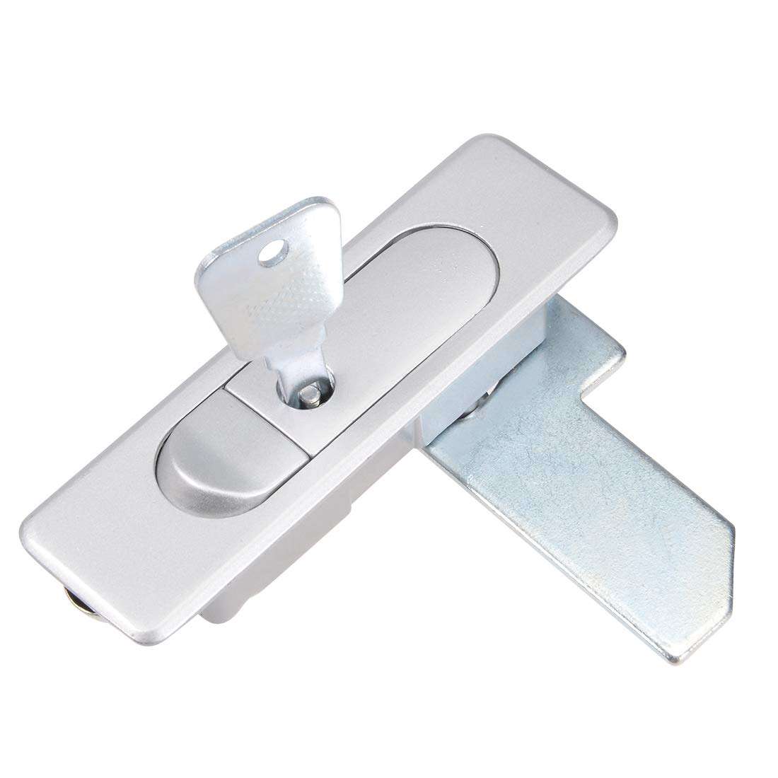 uxcell Electric Cabinet Door Cam Lock, Fit for 1/8-inch 3mm Thick Panel, Push Button Type with Key, 509-1 1