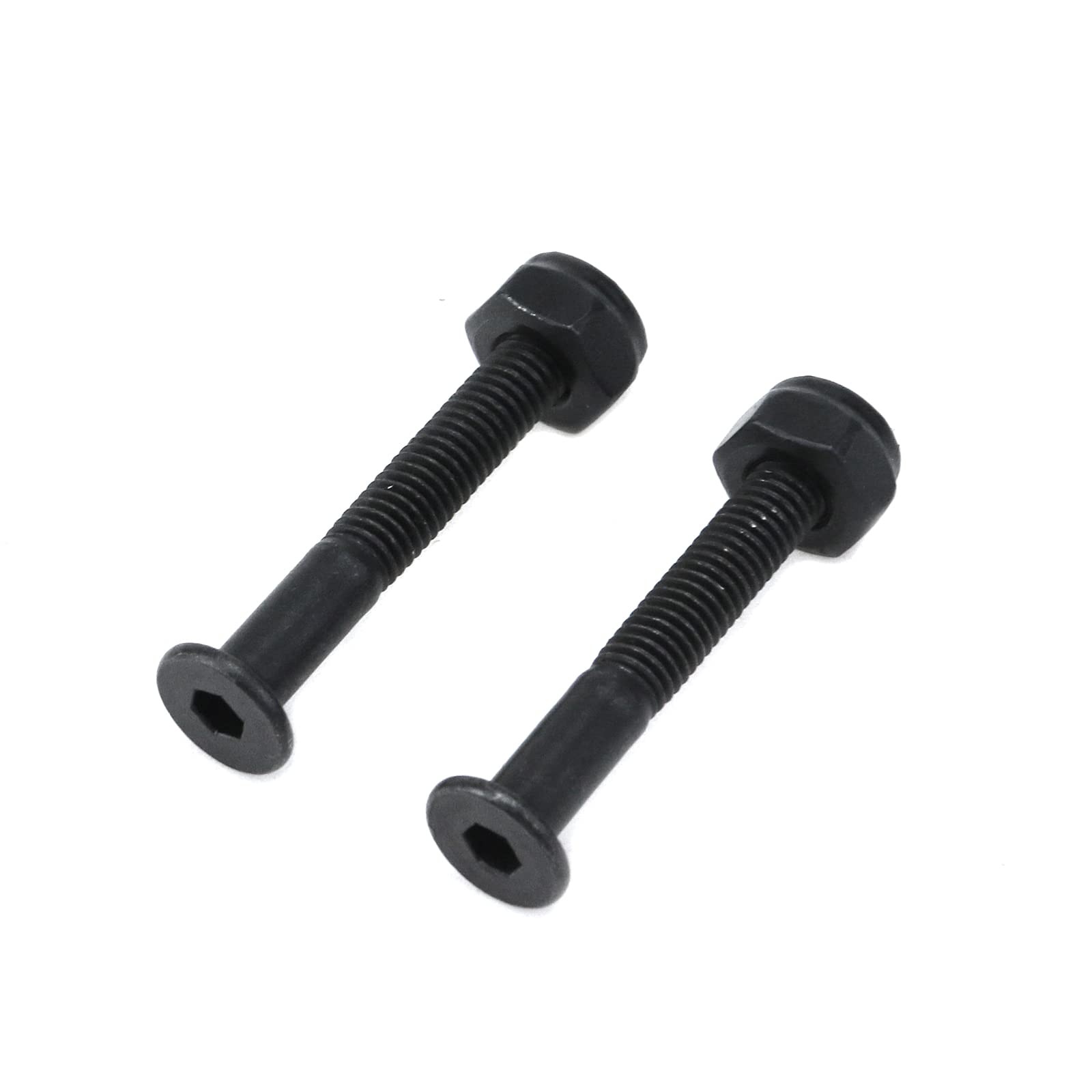 KUMGROT 8pcs Skateboard Screws Skateboard Hardware Kit Mounting Screws Nuts Set for Longboard Skateboard Skateboard Bolts Black 1 Inch Hexagon Screw 5