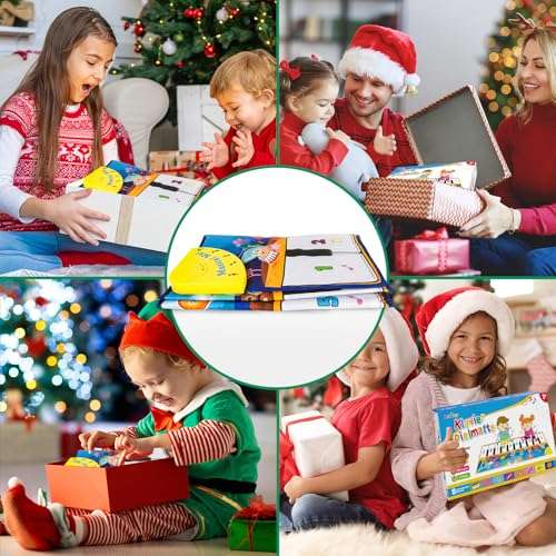 Foayex Valentines Day Gifts for Toddlers Boys & Girls Toys,Foldable Musical Toys, Learning Floor Mat with 8 Instrument Sounds-Touch Play for Early Education, Birthday Gifts for Baby Boys Girls 3