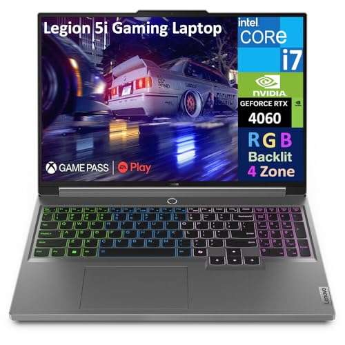 Lenovo Legion 5i Gen 9 Gaming Laptop 16.0" 165Hz IPS WQXGA Display (Intel i7-14650HX, GeForce RTX 4060 8GB, 32GB DDR5, 2x4TB PCIe SSD (8TB), 4-Zone RGB KB, WiFi 6E, Win 11 Pro) w/DKZ USB Port Expander 2
