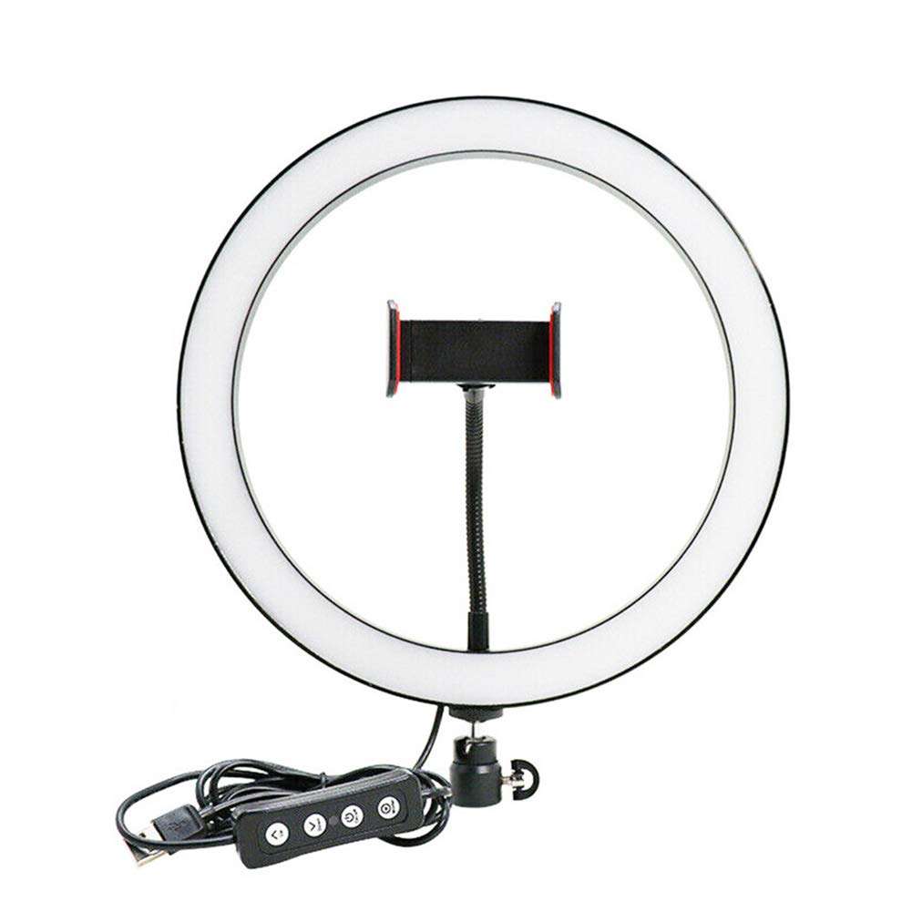 OCUhome Ring Light, LED Ringlight Kit, Ring Light with Stand, Portable 10 Inch LED Ring Fill Light Selfie Photo Video Studio USB Dimmable Lamp for Live Stream Tripod Holder 1