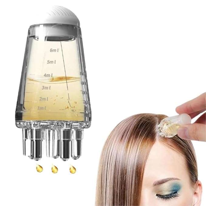 VALKYRIE Hair Oil Applicator, Oil Applicator For Scalp, Adivasi Hair Oil, Scalp Applicator Comb Hair Essential Oil Massage Comb, Hair Oil Applicator Bottle, Hair Oil Dispenser, Hair Massanger[Adivasi] 4