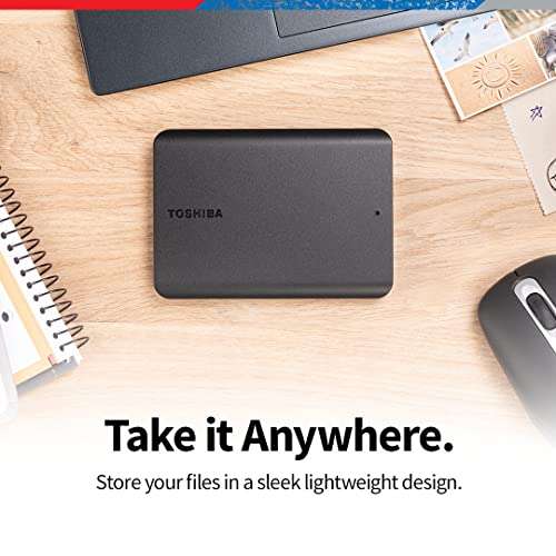 Toshiba Canvio Basics 1TB Portable External Hard Drive USB 3.0, Black - HDTB510XK3AA 4