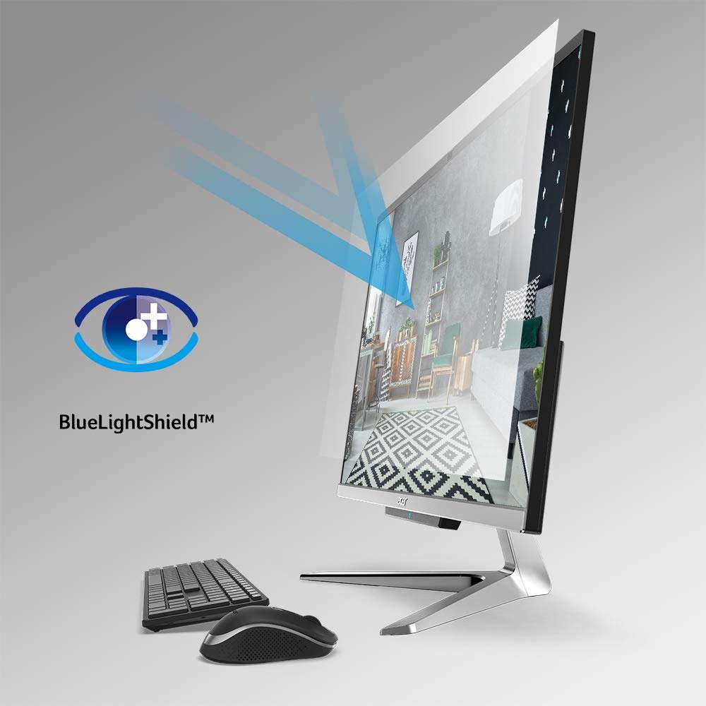 Acer Aspire C24-963-UA91 AIO Desktop, 23.8" Full HD Display, 10th Gen Intel Core i3-1005G1, 8GB DDR4, 512GB NVMe M.2 SSD, 802.11ac Wi-Fi 5, Wireless Keyboard and Mouse, Windows 10 Home 5