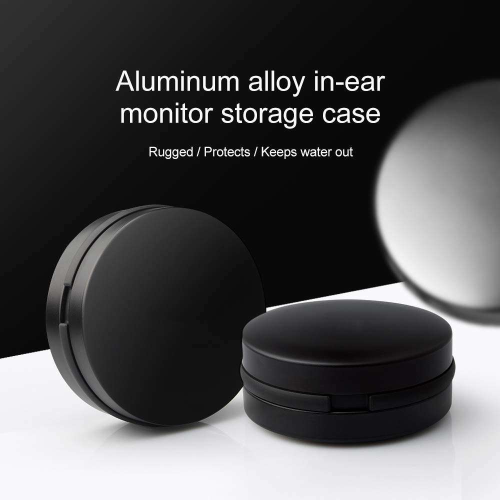 Universal Earbuds Case Mini Storage Hard Earphone Case Protective Waterproof Aluminum Alloy Housing for TRN V80 V10 V20 V60 V90 KZ AS10 Portable Travel Carrying Cases (No Logo) 3