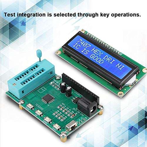 IC Tester Meter lC Logic Gate Tester Digital Meter TES200 Digital Integration Test for 74 40 45 Series 4