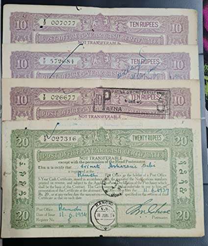 PHILAIMPEX Stamps Collection,British India 13 Different Post Office Cash Certificate,Very Very Rare 1