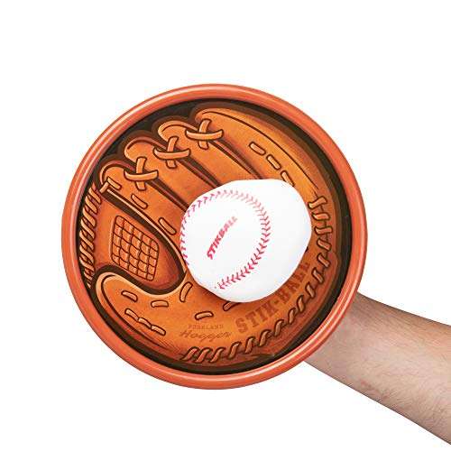 Hog Wild Stikball Toss and Catch - Sticky Baseball and 2 Catcher Mitt Targets - 2 Player - Ages 4+ 3