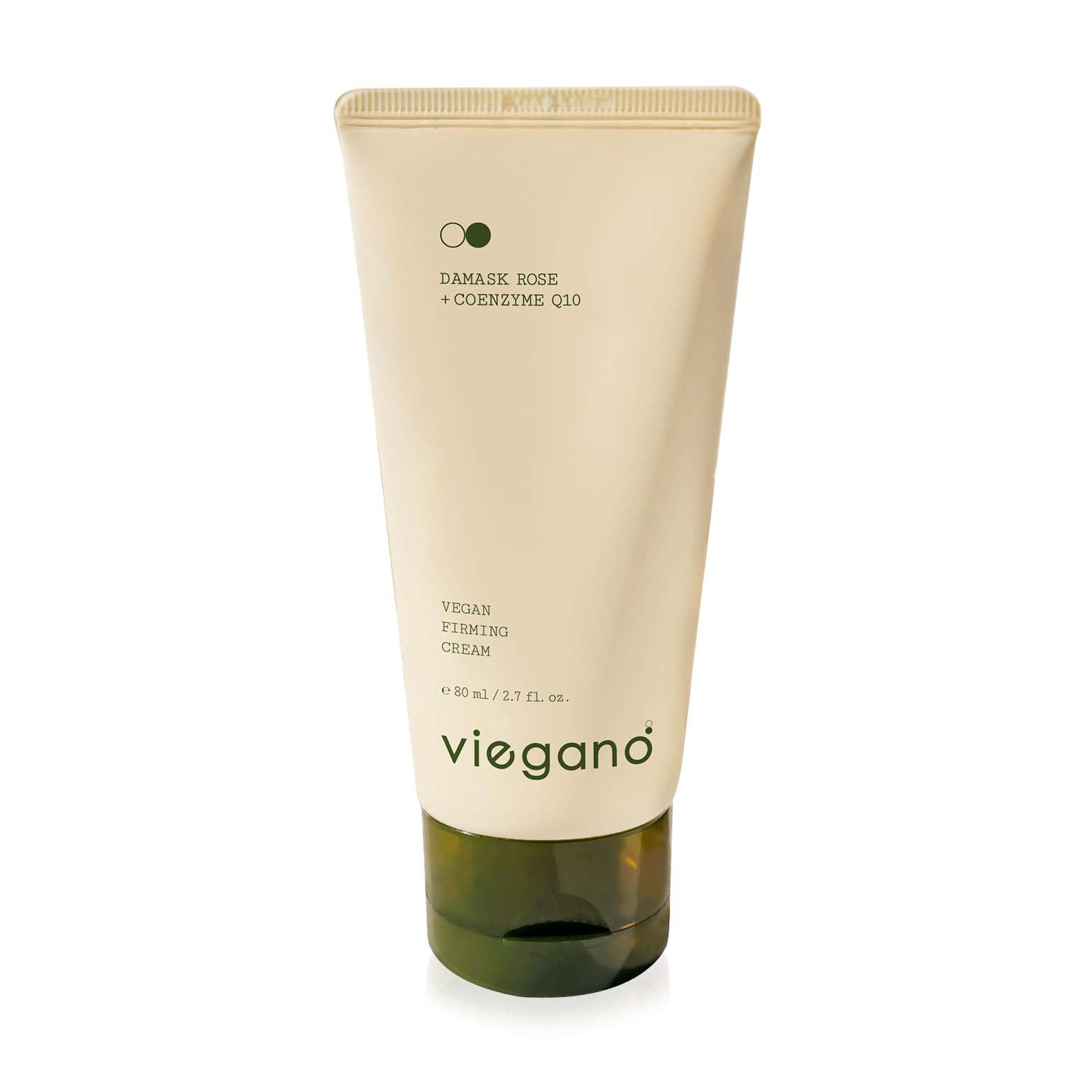 [ viegano ] Firming Cream for Sensitive Skin | Damask Rose + CoQ10 | Korean Moisturizer | Targets Fine Lines & Wrinkles | 100% Vegan | 80 mL 1