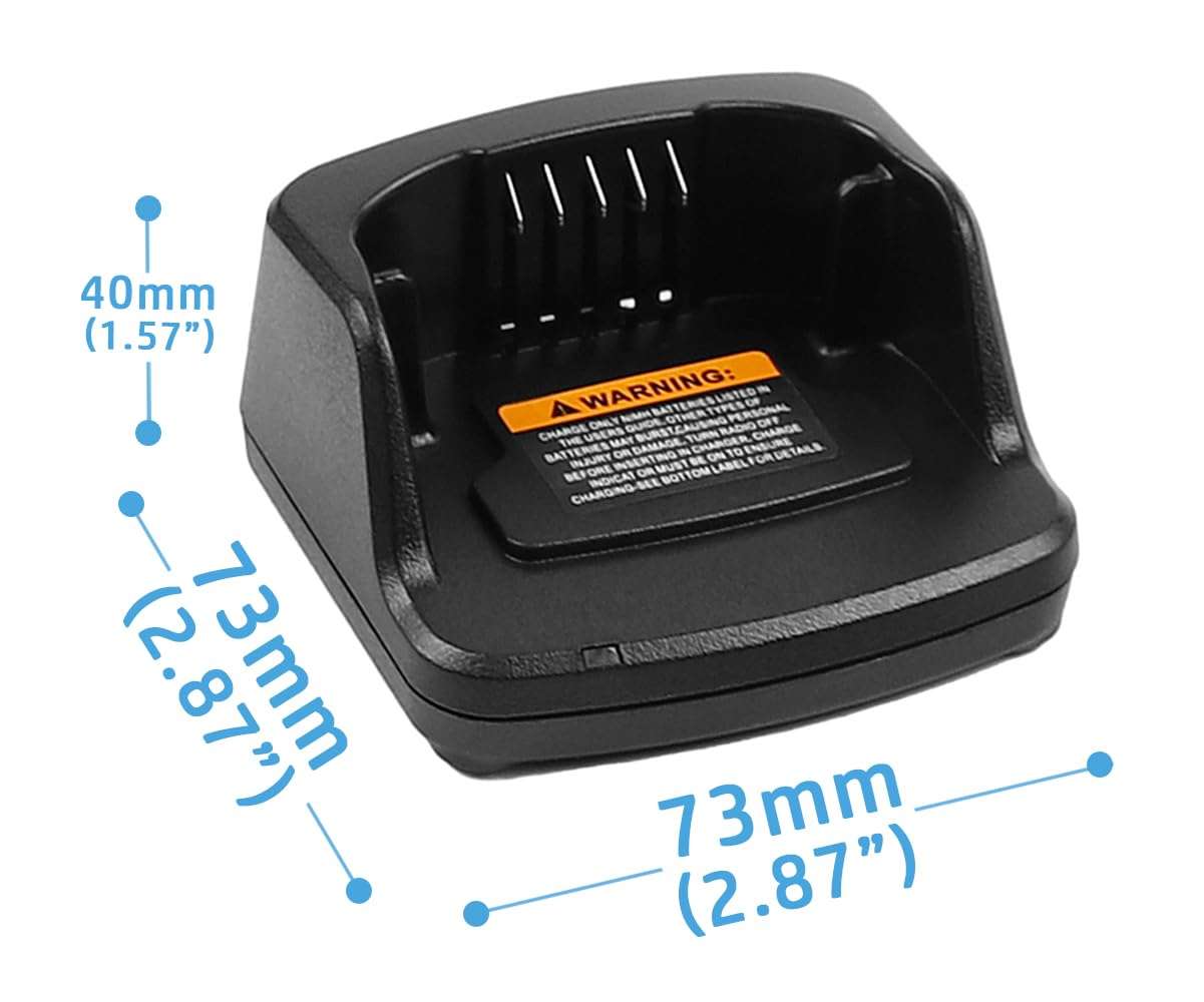 NEWASHAN Desktop Charger Compatible with Motorola Radio RMM2050 RMU2040 RMU2043 RMU2080 RMU2080D RMV2080 XT420 XT460 RAV50 Walkie Talkie Charging Dock Cradle Base PMLN6383A PMLN6394 PMNN4434 PMNN4453 4