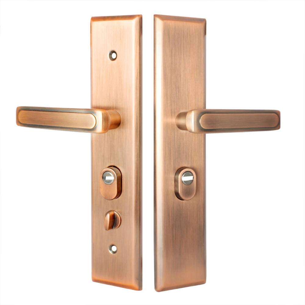 Anti-Theft Door Locks, Household Door Handles, Universal Handle Locks, Multi-Function Door Lock Handles-Red Bronze 4