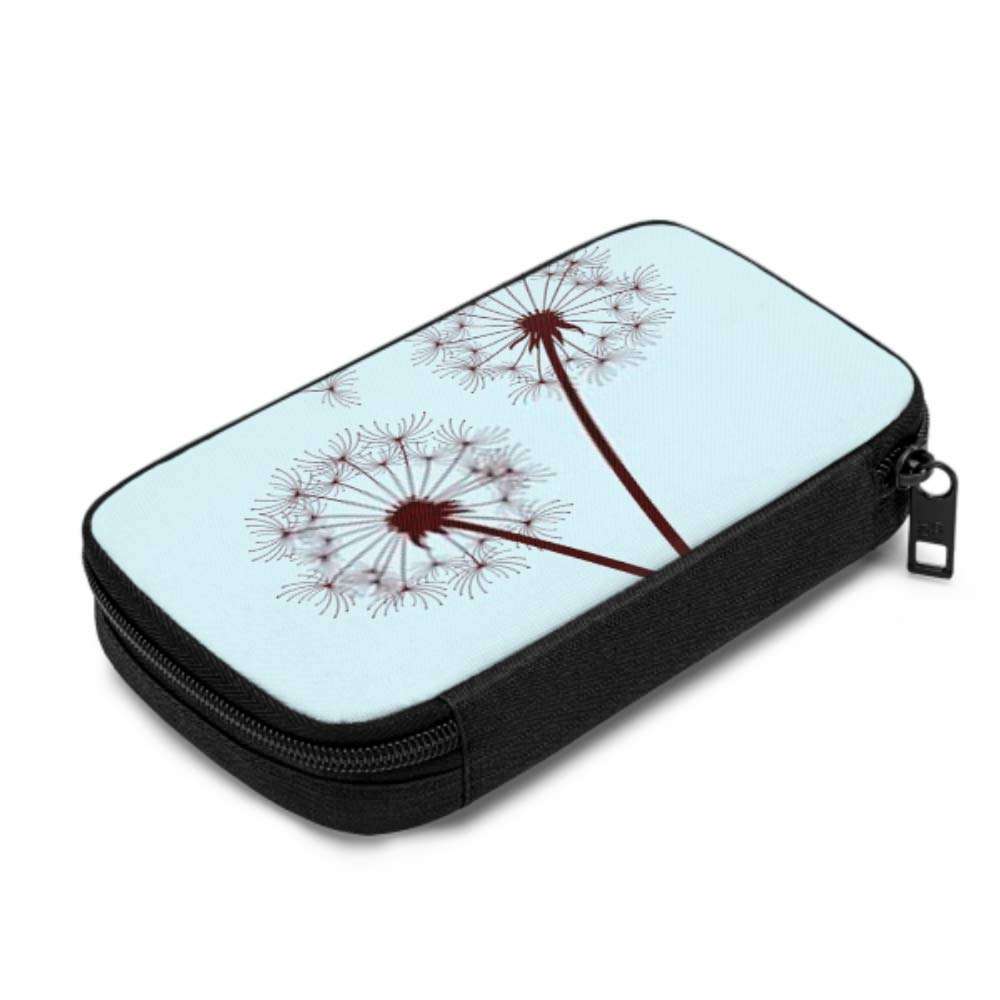 Electronics Accessories Organizer Bag Two Dandelions On Blue Background Electronics Organizer Electronics Bag Organizer Storage Bag of Cases for Cable, Charger, Phone, USB, Sd Card 2