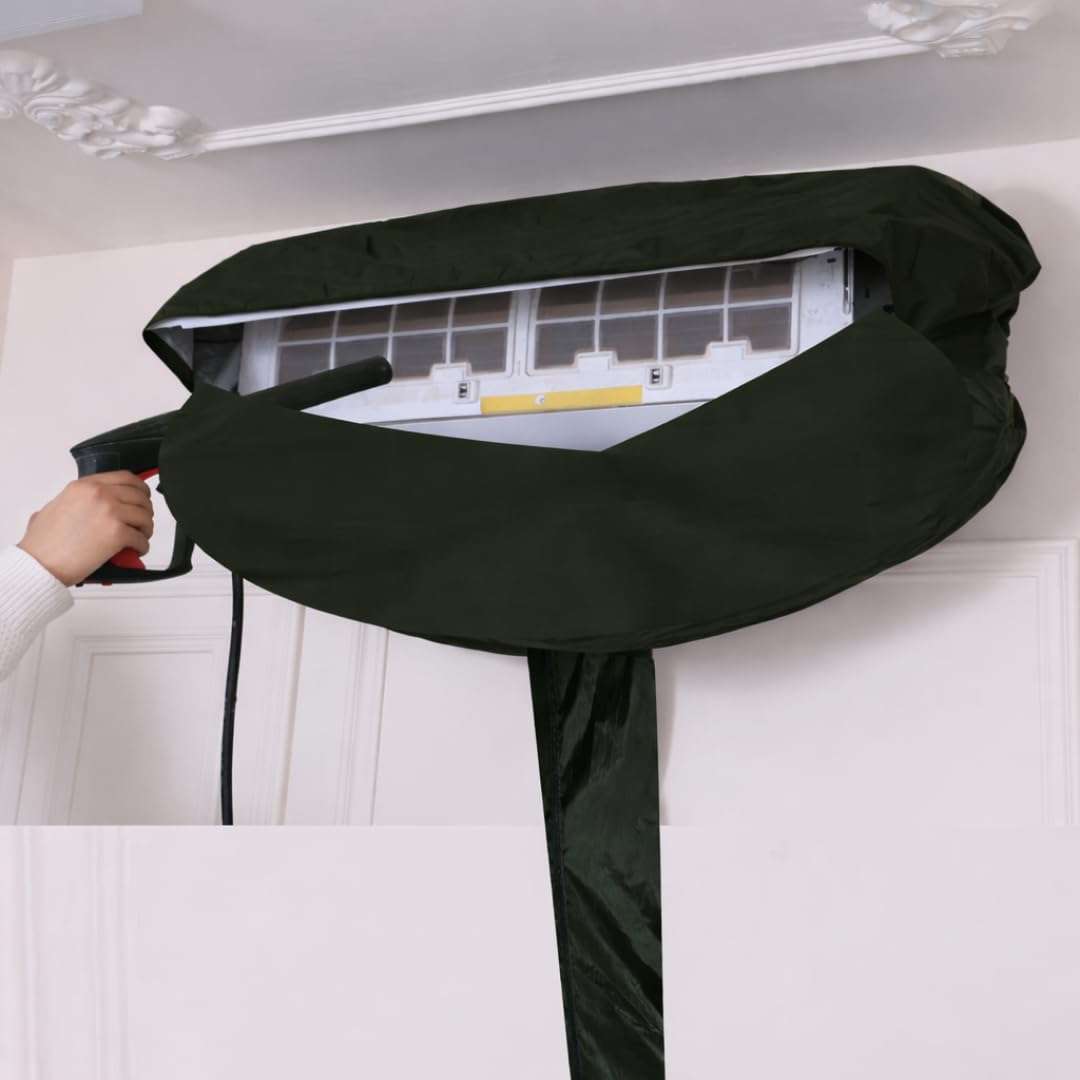 FIVA® AC Service Cleaning Cover for Split AC Indoor Unit | Waterproof Reusable Service Bag for Washing & Coil Cleaning | Dust & Splash Proof | Easy Fit for Home & Professional Use (Parachute blue, 52) 3