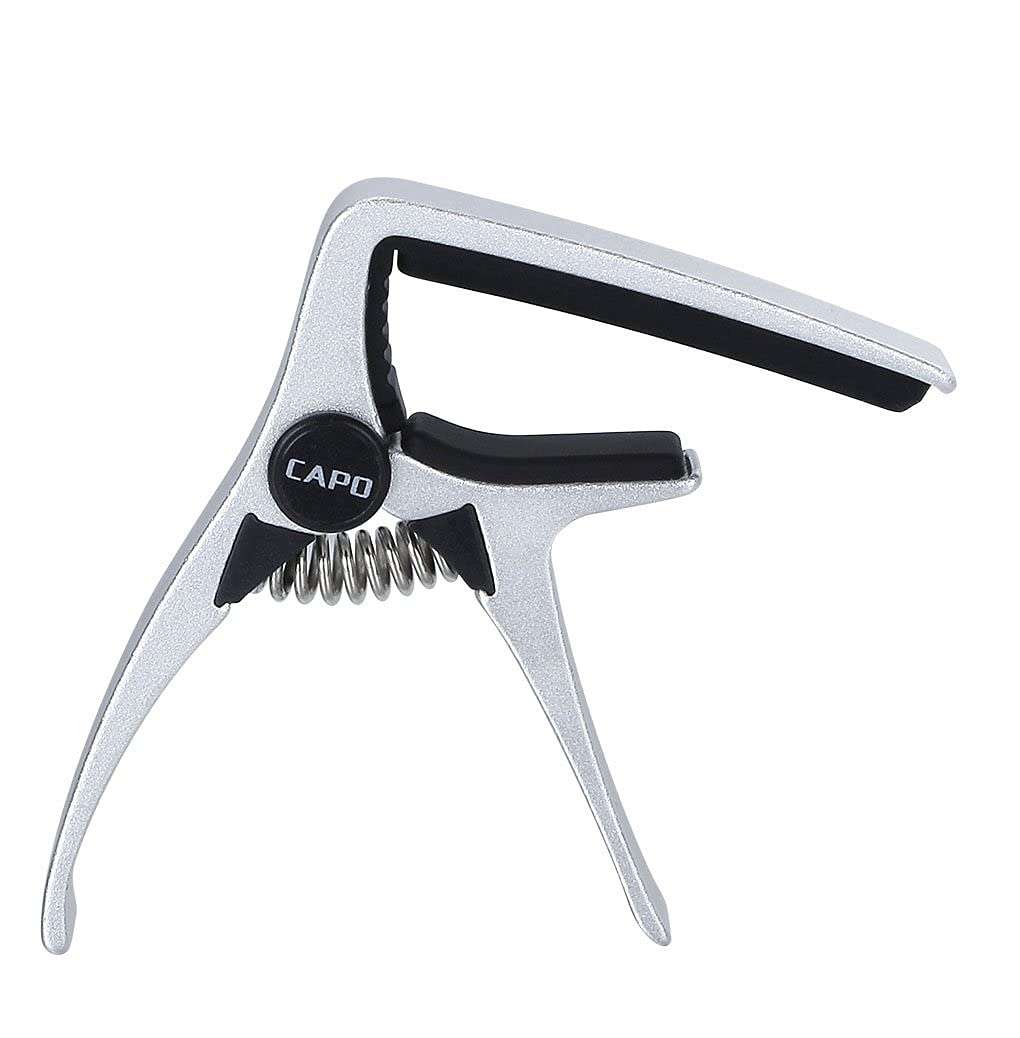 Professional Ukulele Capo, Mini Size 4 String Guitar Capo, (SILVER)